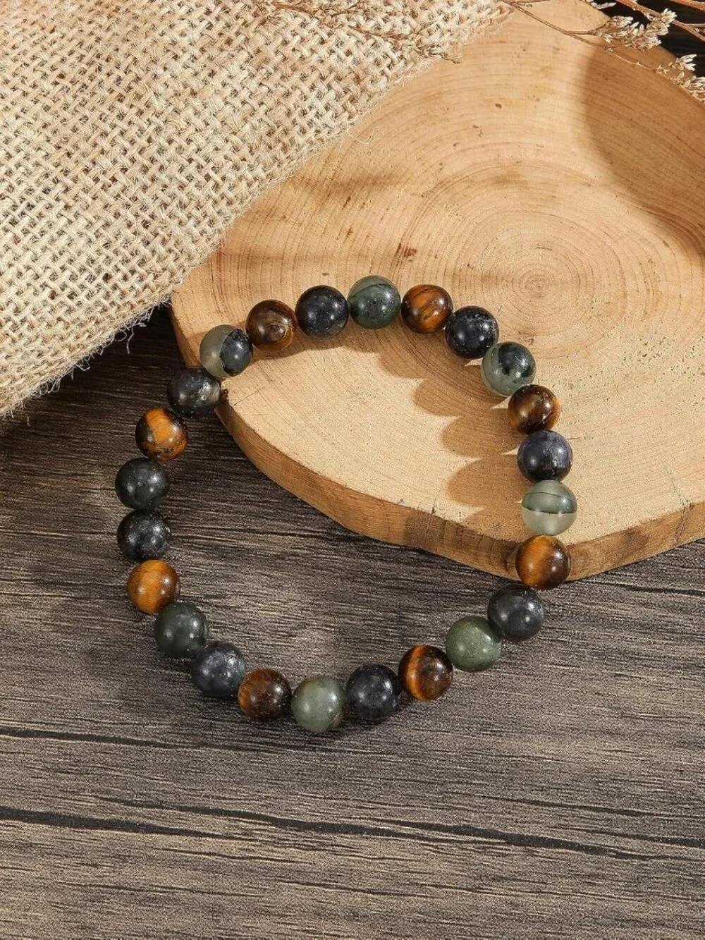 Healing Crystal Bracelet | Natural Gemstone Beads | Adjustable Energy Bracelet
